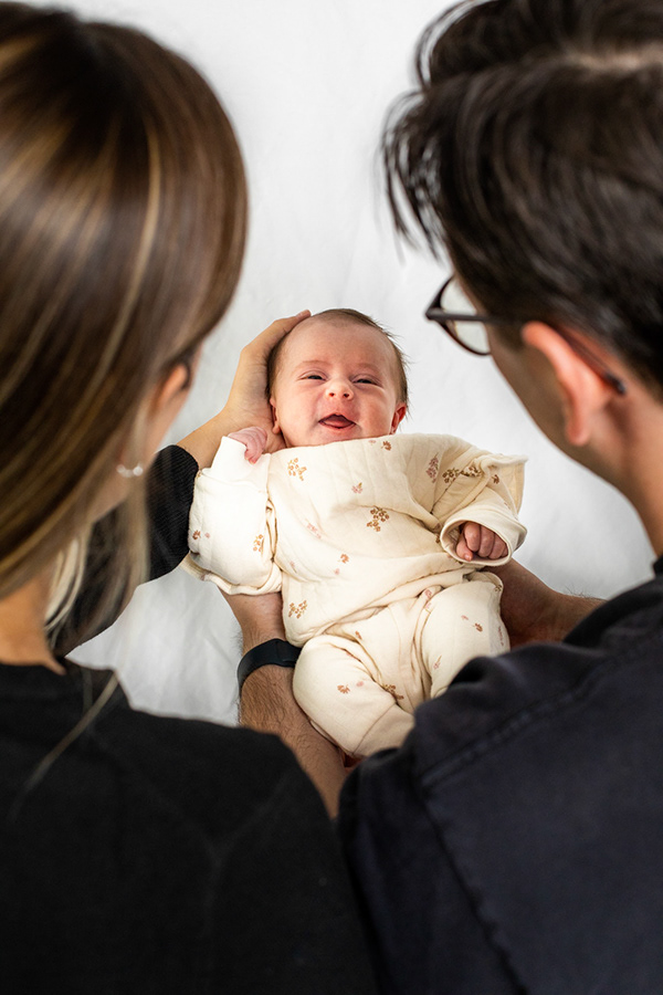 Newborn family portrait