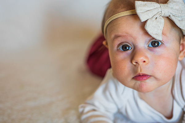 Baby with headband