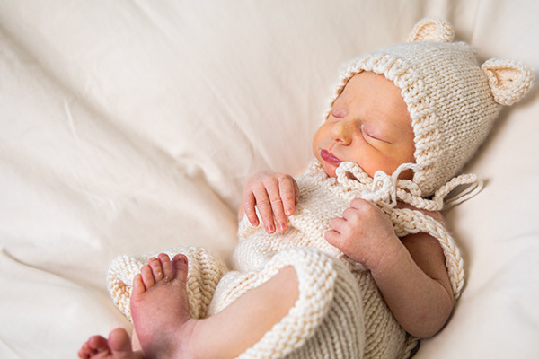 Baby feet with rings