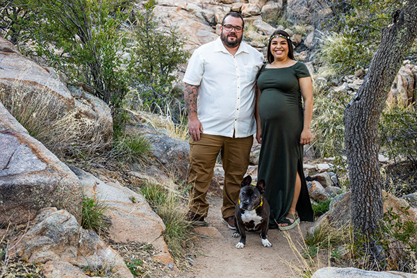 Family maternity portrait