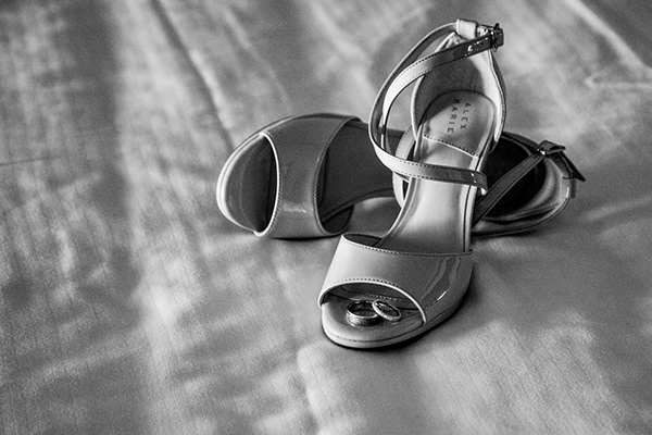 Wedding shoes detail